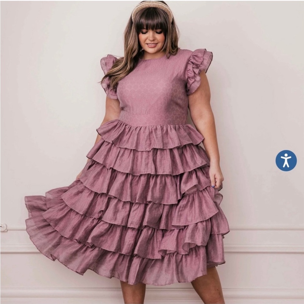 JessaKae Charming Dress BNWT - Mauve - 2X